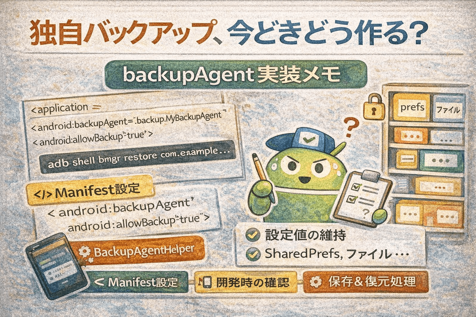 独自バックアップ、今どきどう作る？backupAgent実装メモ
