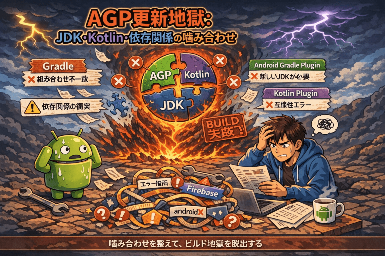 AGP更新地獄：JDK・Kotlin・依存関係の噛み合わせ