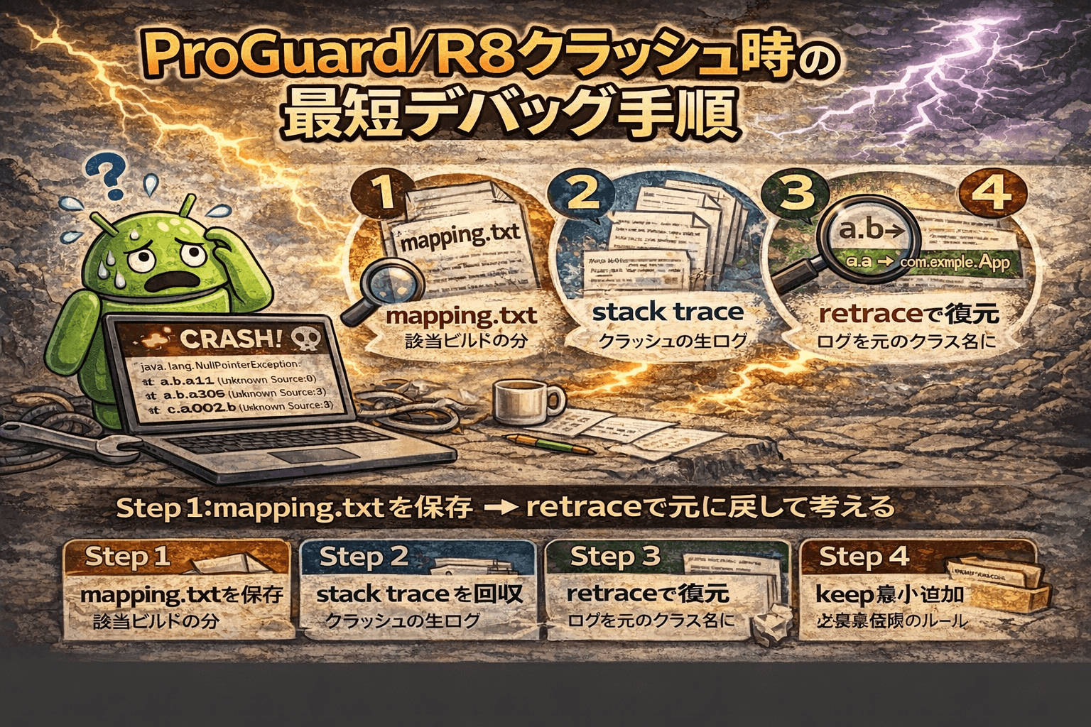 ProGuard/R8クラッシュ時の最短デバッグ手順